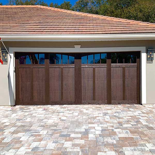 new walnut garage door